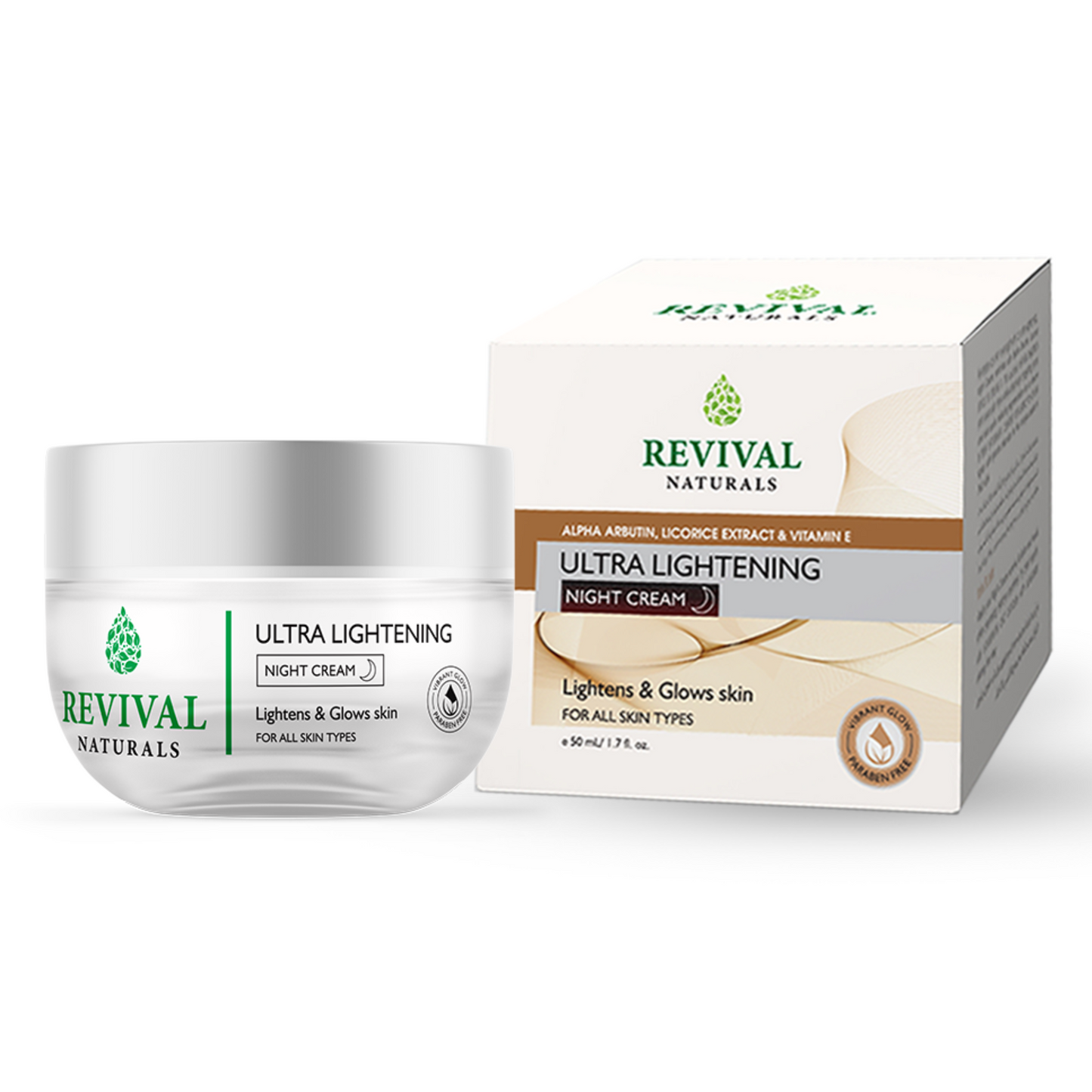 Natural ultra whitening night cream