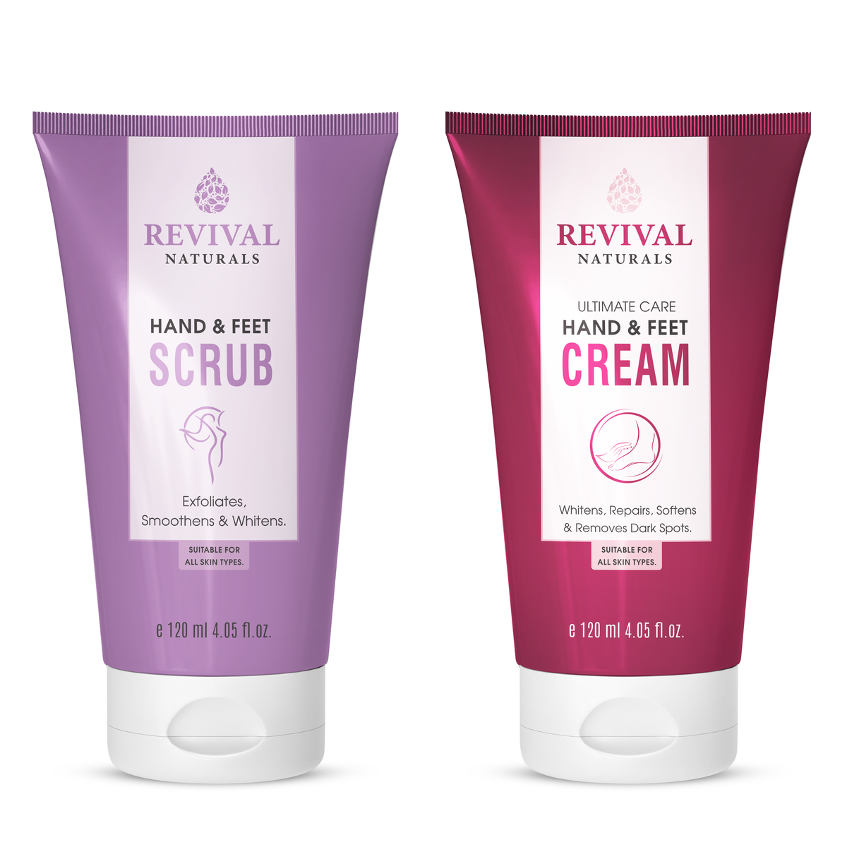 Natural Hand and feet cream and scrub